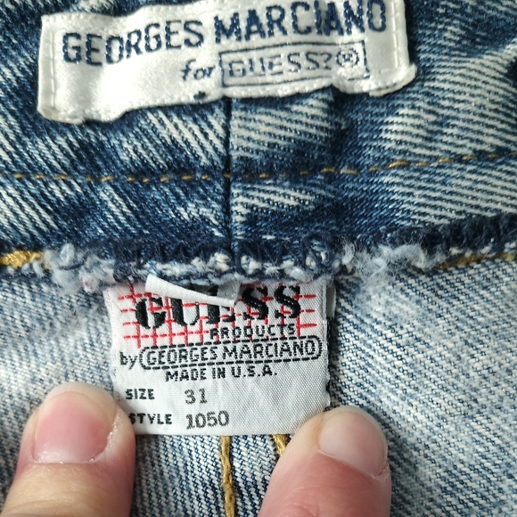 Handmade Vintage Guess Stonewash Denim Shoulder Bag - Picture 3 of 3